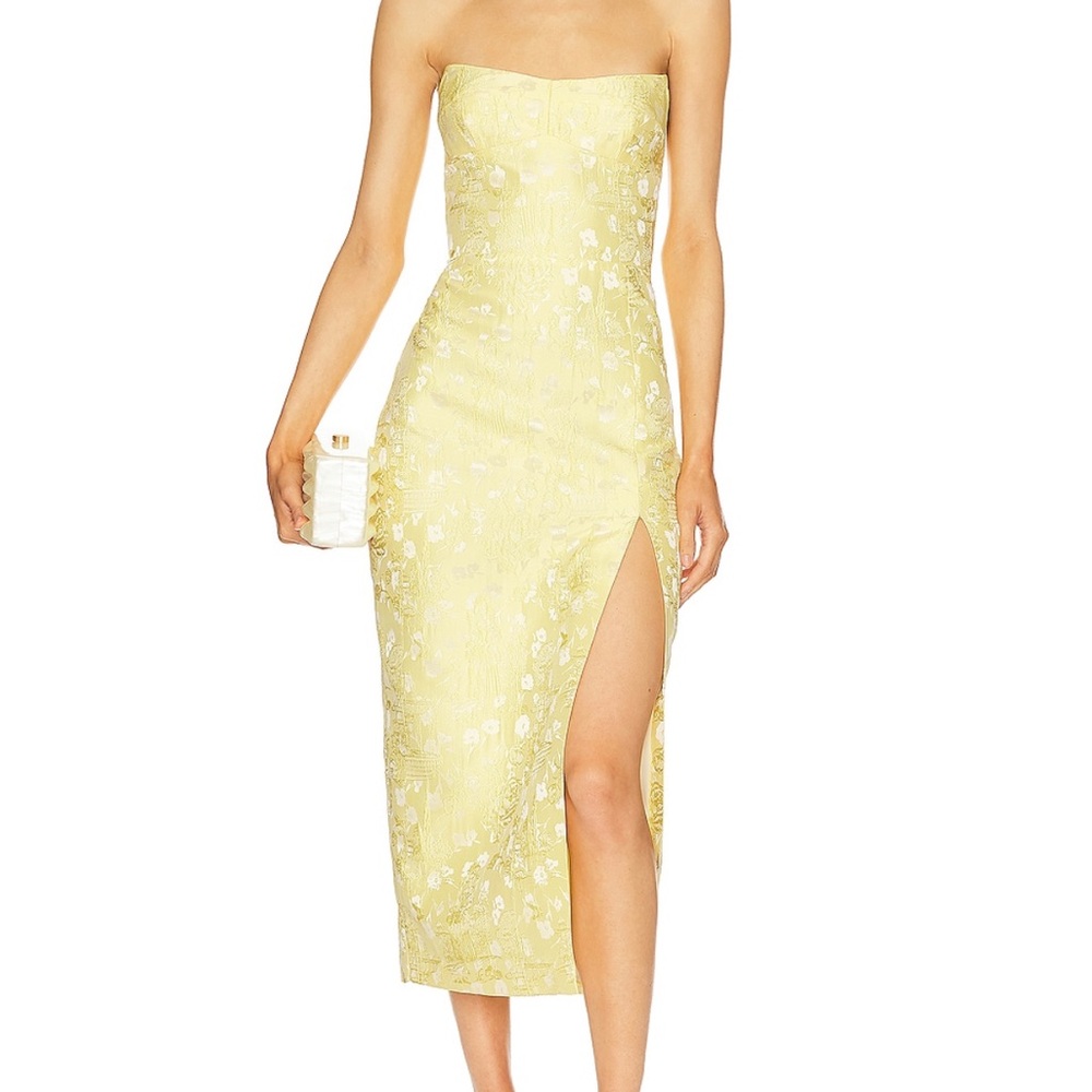 Amanda uprichard ivy dress in yellow